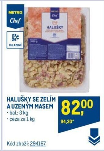 Makro HALUŠKY SE ZELÍM A UZENÝM MASEM nabídka