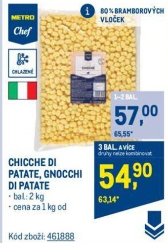 Makro CHICCHE DI PATATE, GNOCCHI DI PATATE nabídka