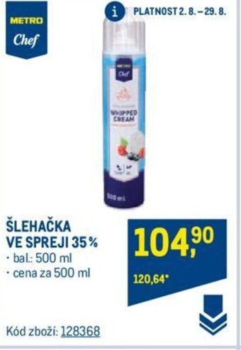 Makro ŠLEHAČKA VE SPREJI 35% nabídka