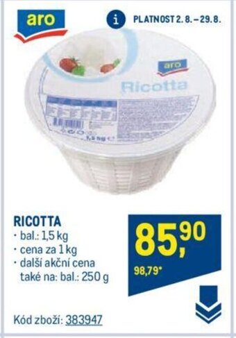 Makro RICOTTA nabídka