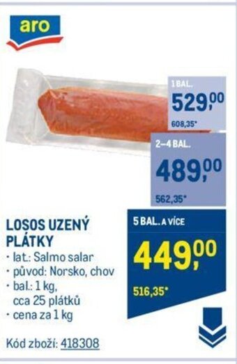 Makro LOSOS UZENÝ PLÁTKY nabídka