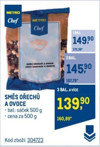 Makro SMĚS OŘECHŮ A OVOCE nabídka