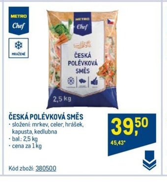 Makro ČESKÁ POLÉVKOVÁ SMĚS nabídka