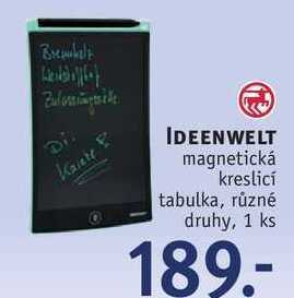 Rossmann Ideenwelt magnetická kreslicí tabulka, různé druhy, 1 ks nabídka
