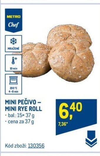 Makro MINI PEČIVO - MINI RYE ROLL nabídka