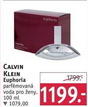 Rossmann Calvin klein euphoria parfémovaná voda pro ženy, 100 ml nabídka