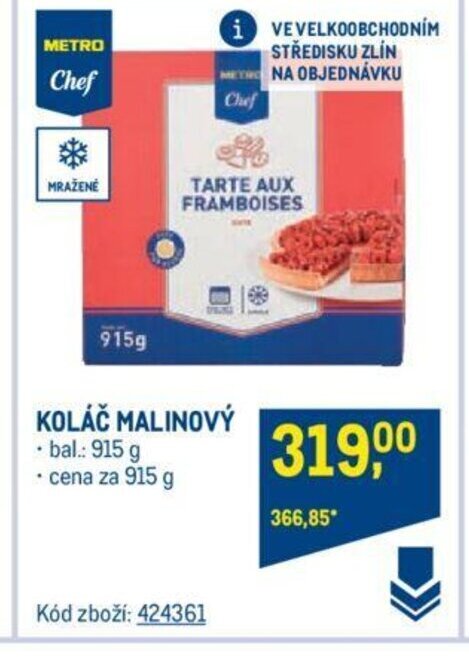 Makro KOLÁČ MALINOVÝ nabídka
