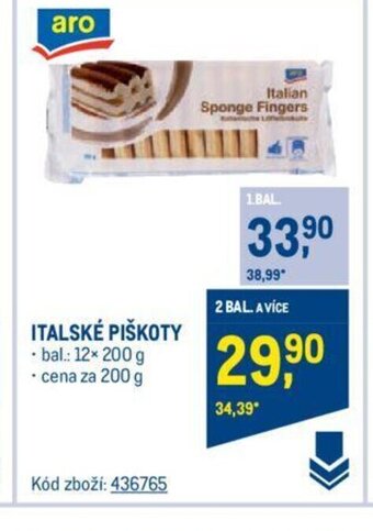 Makro ITALSKÉ PIŠKOTY nabídka