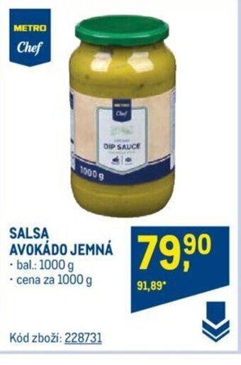 Makro SALSA AVOKÁDO JEMNÁ nabídka