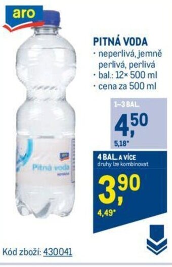 Makro PITNÁ VODA nabídka