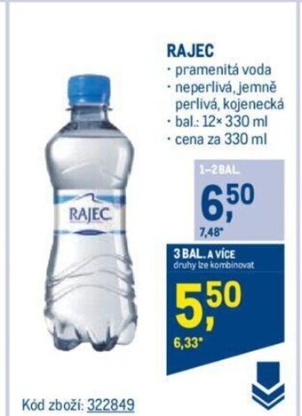 Makro RAJEC • pramenitá voda nabídka