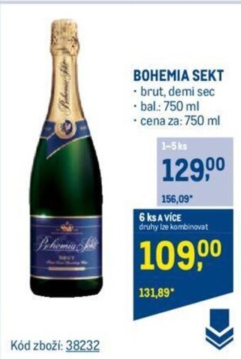Makro BOHEMIA SEKT • brut, demi sec nabídka