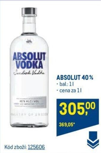 Makro ABSOLUT 40% nabídka