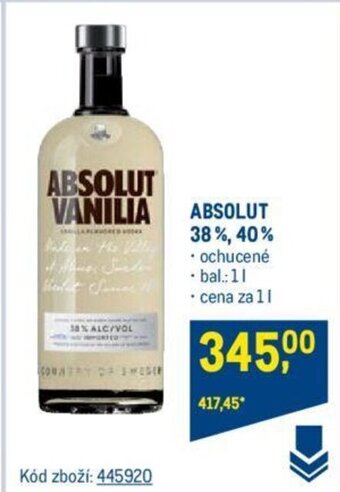 Makro ABSOLUT 38%, 40% nabídka