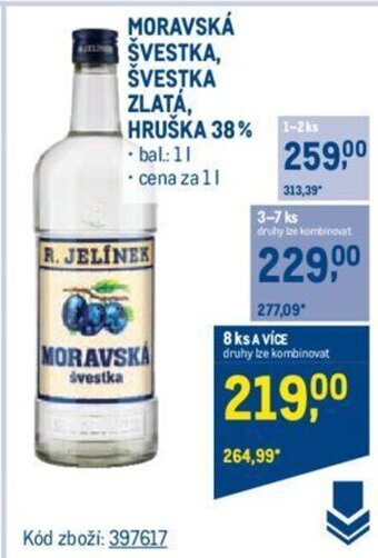 Makro MORAVSKÁ ŠVESTKA, ŠVESTKA ZLATÁ, HRUŠKA 38% nabídka