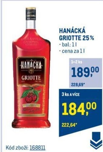 Makro HANÁCKÁ GRIOTTE 25% nabídka