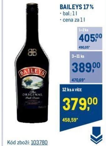Makro BAILEYS 17% nabídka