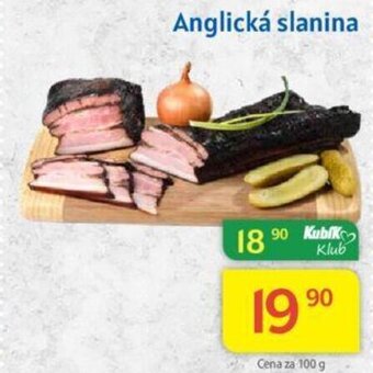 Kubík potraviny Anglická slanina nabídka