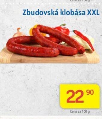 Kubík potraviny Zbudovská klobása XXL nabídka