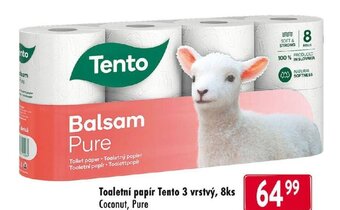 Qanto Toaletní papír Tento 3 vrstvý, 8ks nabídka