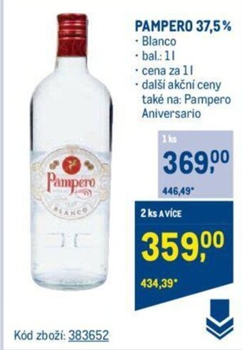 Makro PAMPERO 37,5% nabídka