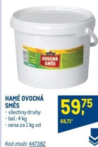 Makro HAMÉ OVOCNÁ SMĚS nabídka