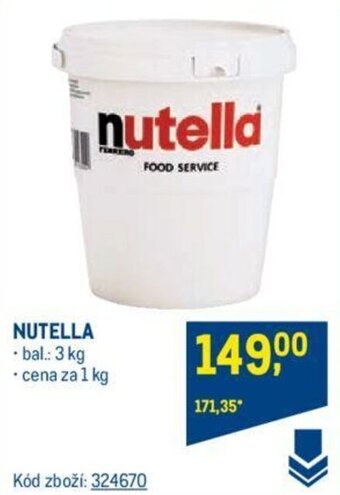 Makro NUTELLA nabídka