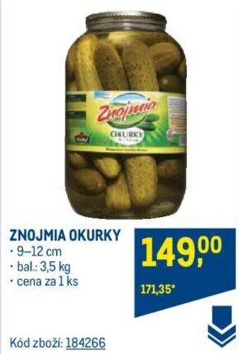 Makro ZNOJMIA OKURKY nabídka