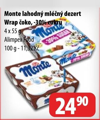 Partner Maloobchodní síť Monte lahodný mléčný dezert nabídka