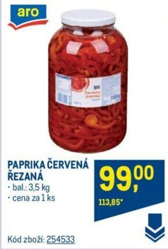 Makro PAPRIKA ČERVENÁ ŘEZANÁ nabídka