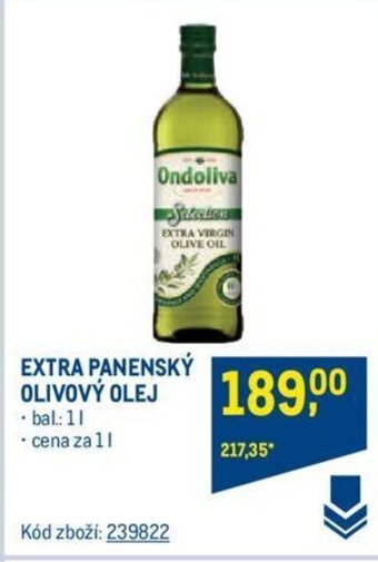 Makro EXTRA PANENSKÝ OLIVOVÝ OLEJ nabídka