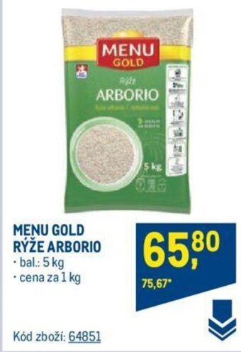 Makro MENU GOLD RYZE ARBORIO nabídka