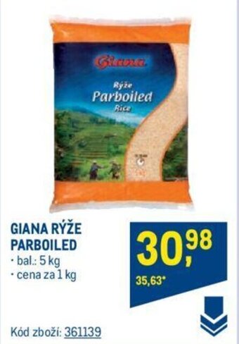 Makro GIANA RÝŽE PARBOILED nabídka
