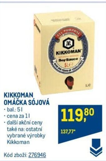 Makro KIKKOMAN OMÁČKA SÓJOVÁ nabídka