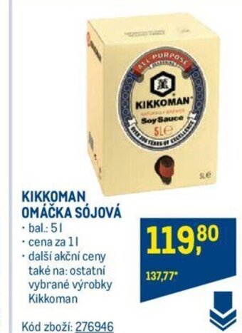 Makro KIKKOMAN OMÁČKA SÓJOVÁ nabídka