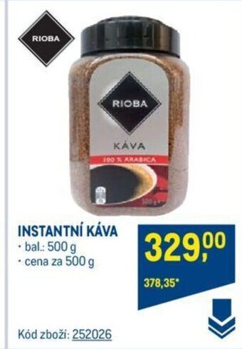 Makro INSTANTNÍ KÁVA nabídka
