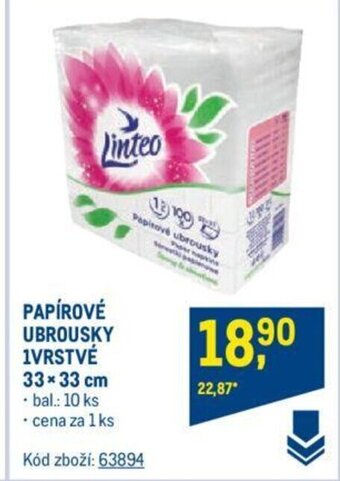 Makro PAPÍROVÉ UBROUSKY 1VRSTVÉ nabídka