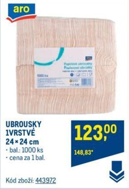 Makro UBROUSKY 1VRSTVÉ 24x24 cm nabídka