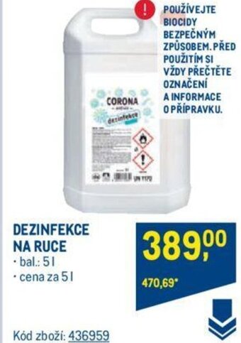 Makro DEZINFEKCE NA RUCE nabídka