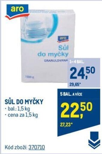 Makro SŮL DO MYČKY nabídka