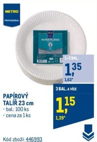 Makro PAPÍROVÝ TALÍŘ 23 cm nabídka