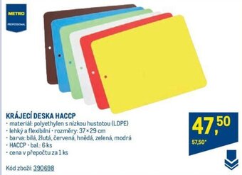 Makro KRÁJECÍ DESKA HACCP nabídka