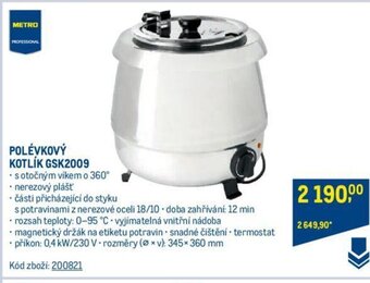 Makro POLÉVKOVÝ KOTLÍK GSK2009 nabídka