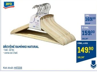Makro DŘEVĚNÉ RAMÍNKO NATURAL nabídka