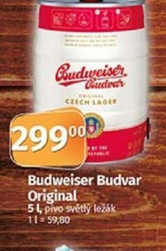 Coop Budweiser Budvar Original nabídka