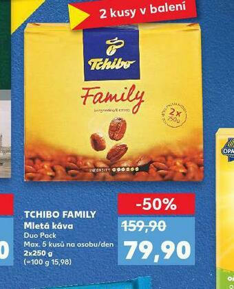 Kaufland Tchibo family mletá káva nabídka