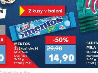 Kaufland Mentos žvýkací dražé nabídka
