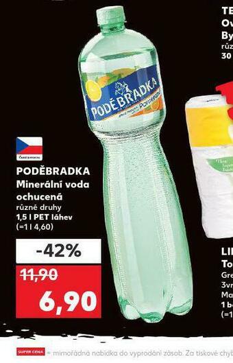 Kaufland Poděbradka ochucená nabídka