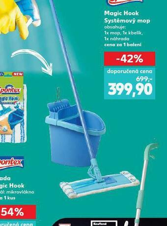 Kaufland Magic hook systémový mop nabídka