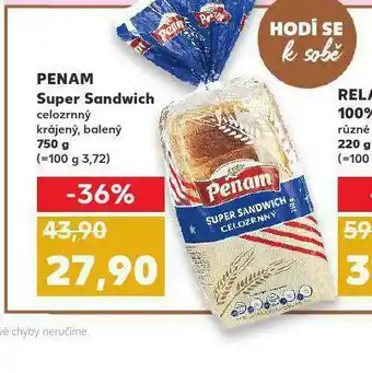 Kaufland Super sandwich nabídka